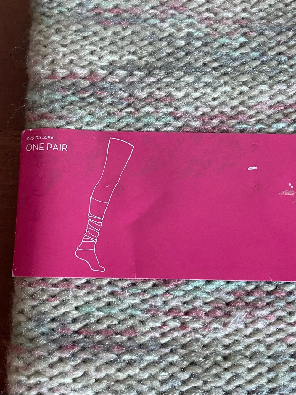 Brand New Xhilaration Pink & Cream Marled Knit Leg Warmers 1 Pair O/S